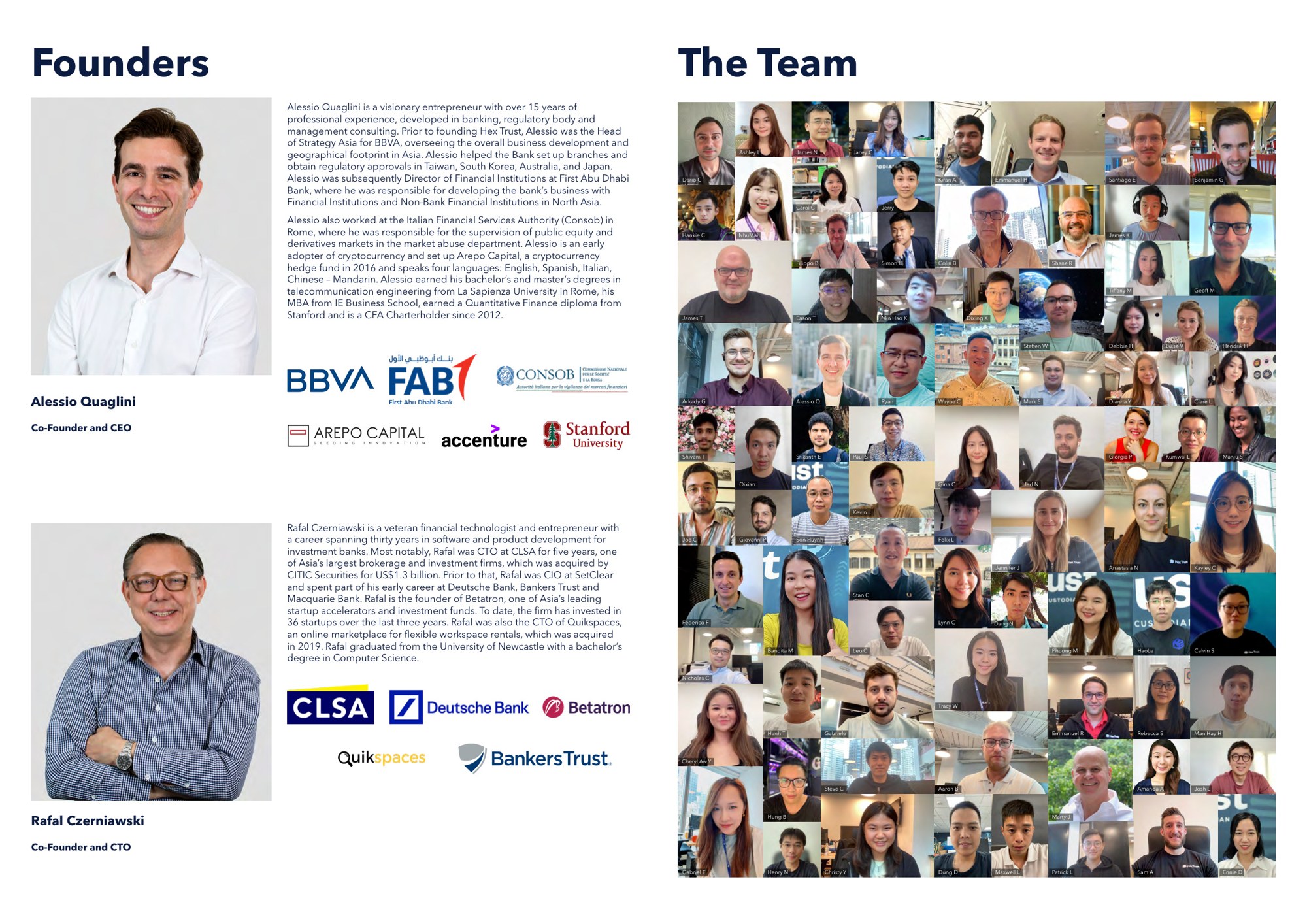 Founders and the Team