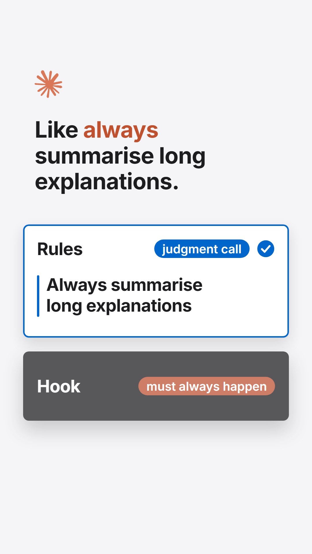 Hooks Are Guarantees, Rules Are Guidance