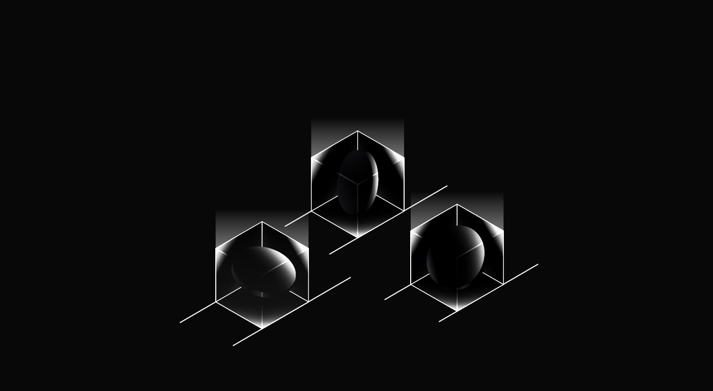HT Digital Assets: Three Isometric Cubes