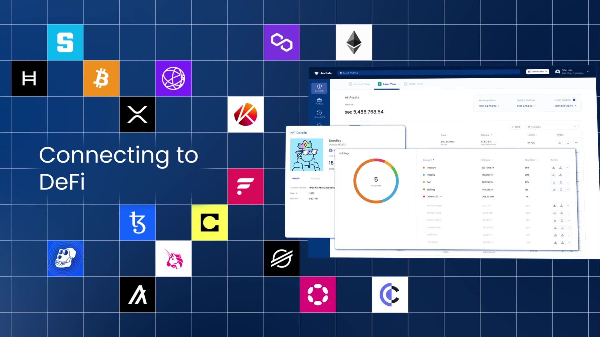 Hex Safe Launch Video: Connecting to DeFi: Token Logos