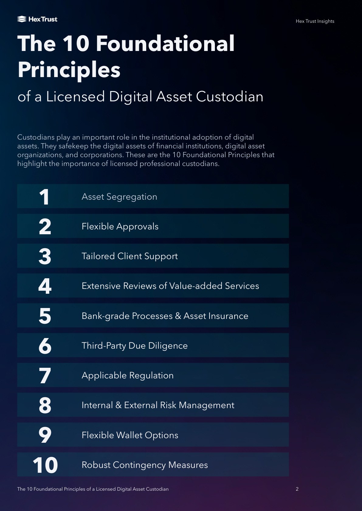10 Principles Booklet: Introduction: Custodians in Institutional Adoption