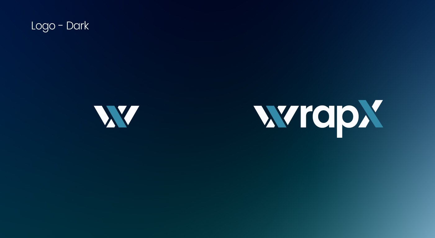 wrapX: Logo, Dark